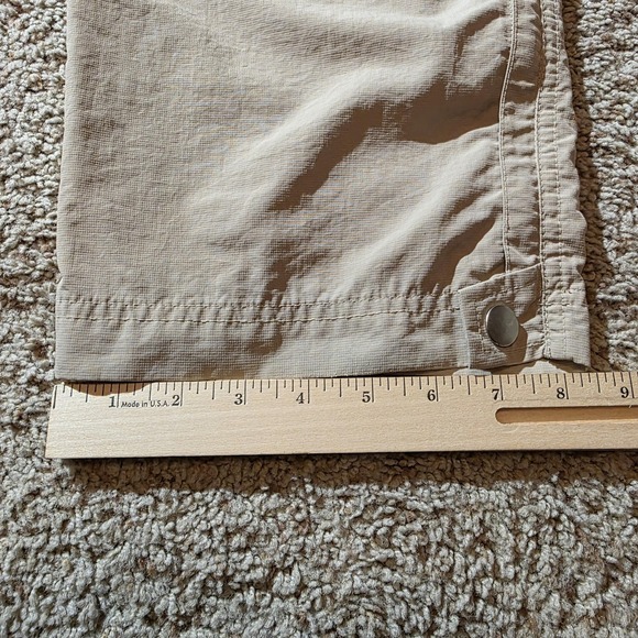 K-Way Pants Mens 34 Convertible Beige Hiking Nylon Outdoor Cargo Zip Off Legs - Picture 11 of 11